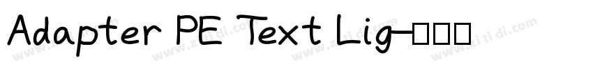 Adapter PE Text Lig字体转换